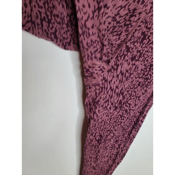 Athleta Salutation Stash pocket 7/8 legging mauve pink animal print - 1X - Picture 8 of 8